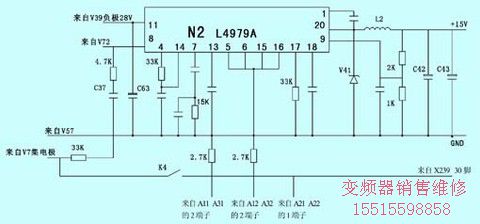 圖1　集成塊N2的相關(guān)電路